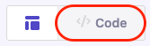 Code tab to switch from website preview to code view.