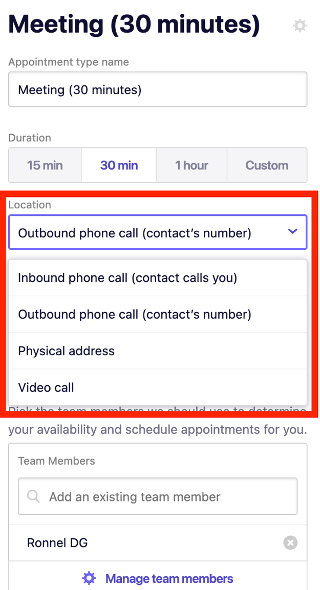 Adding and editing appointment types [B12 2.0]