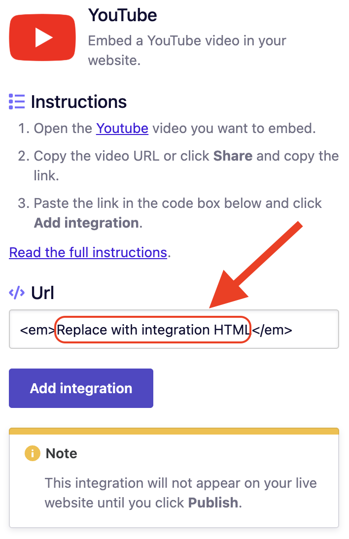 Adding a YouTube video to your website [B12 2.0]